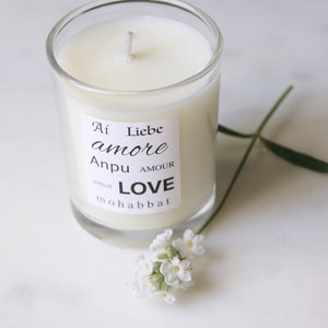 Love candle Soy Wax Candle image 1