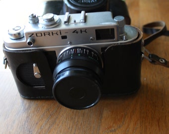 Vintage Zorki Camera - original case