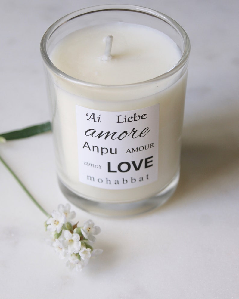 Love candle Soy Wax Candle image 8