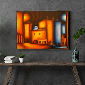 Oil painting on canvas One of a kind Abstract original artwork, Handmade Living Room Wall Art, Original colorfull canvas art home decor