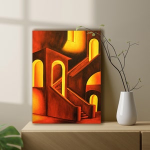 Abstract oil painting on canvas One of a kind, Abstract original artwork, Handmade Living Room Wall Art, Original Art Gift, home decor