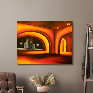Oil painting on canvas One of a kind Abstract original artwork, Handmade Living Room Wall Art, Original colorfull canvas art home decor