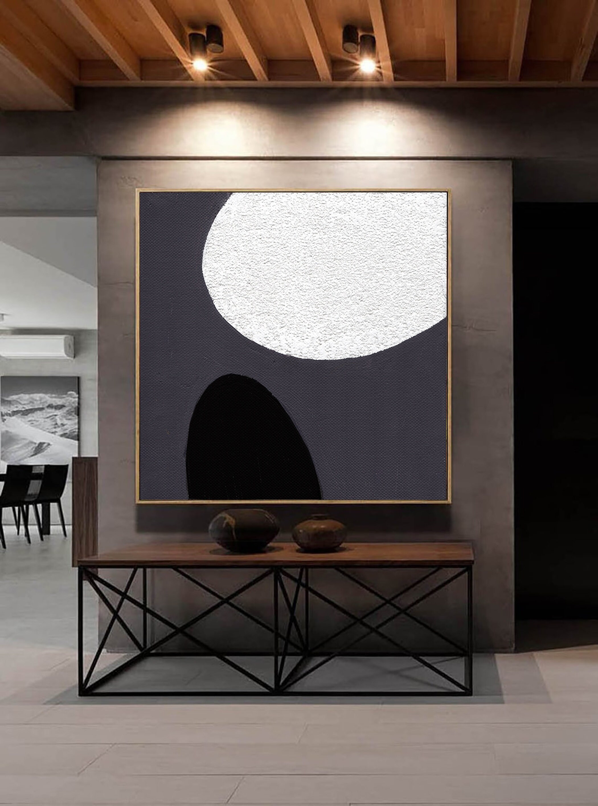 Abstract Painting On Canvas for living room Oversize Artwork | Etsy