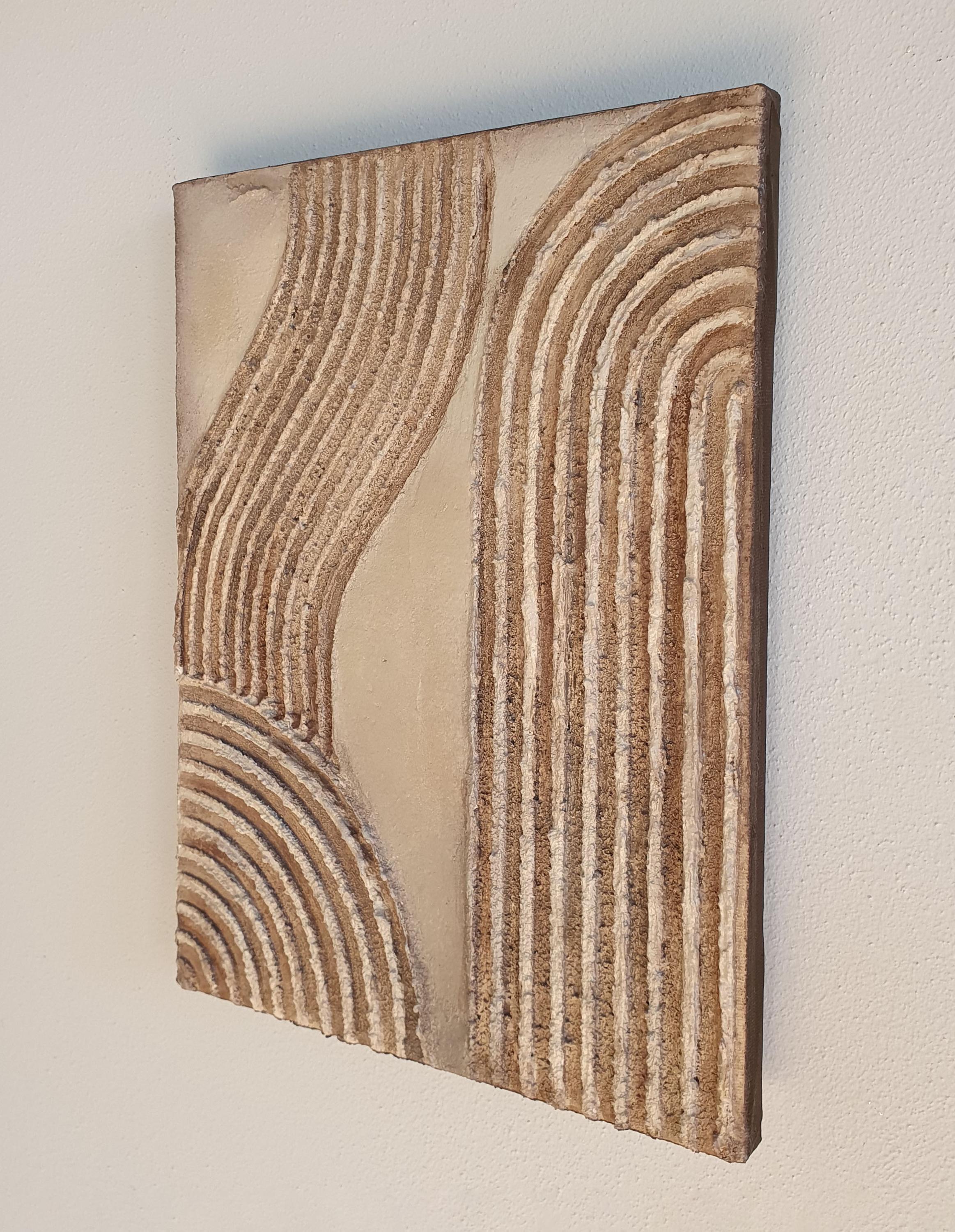 Wabi Sabi Textured Canvas Art Set: Japandi Beige Abstract Paintings - Etsy