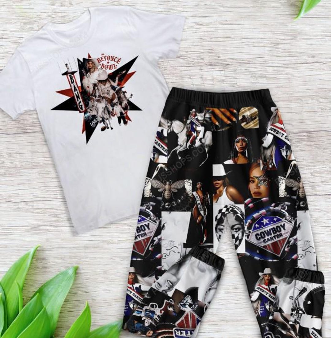 Cowboy Carter Pajama Set - Beyoncé Tour Sleep Shirt, Radical Optimism ...
