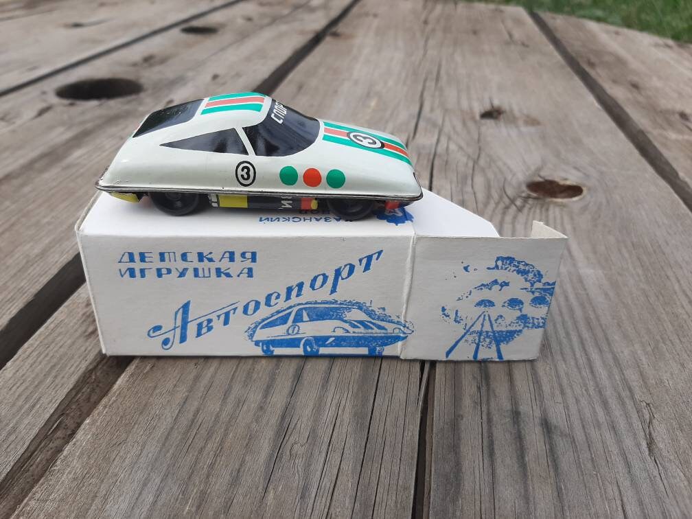 Car toy soviet vintage Old tin car toy Russian car toy Etsy