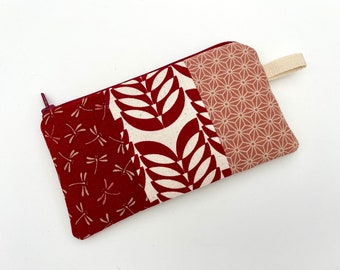 small purse mini pencil case purse made of cotton wallet Japanese fabric