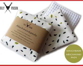 Make-up removal pads set of 4 zero waste reusable washable gift environmentally conscious zero waste cosmetic pads sustainable