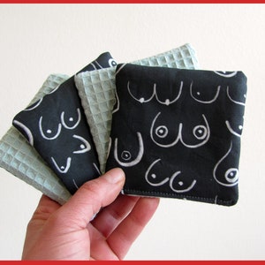 zero waste make-up removal pads set of 4 reusable cleaning pads cosmetic pads sustainable gift image 7