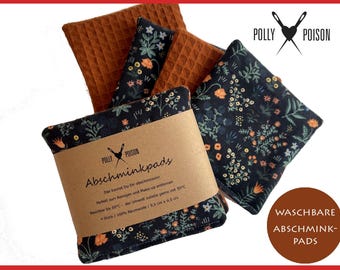 Abschminkpads 4er-Set waschbar wiederverwendbar zerowaste Kosmetikpads Peelingschwamm