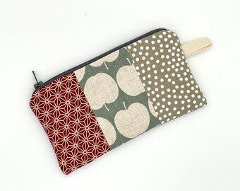 small wallet mini pencil case purse made of cotton corduroy