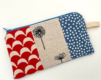 small purse mini pencil case dandelion purse made of cotton wallet