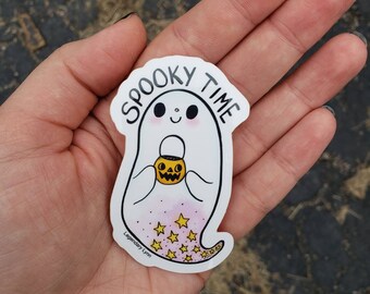 Spooky Time Ghost Sticker