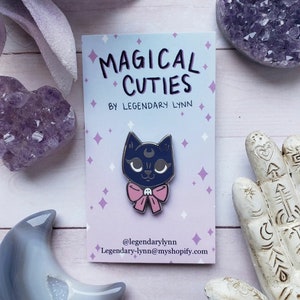 Spooky Cute Cat Enamel Pin