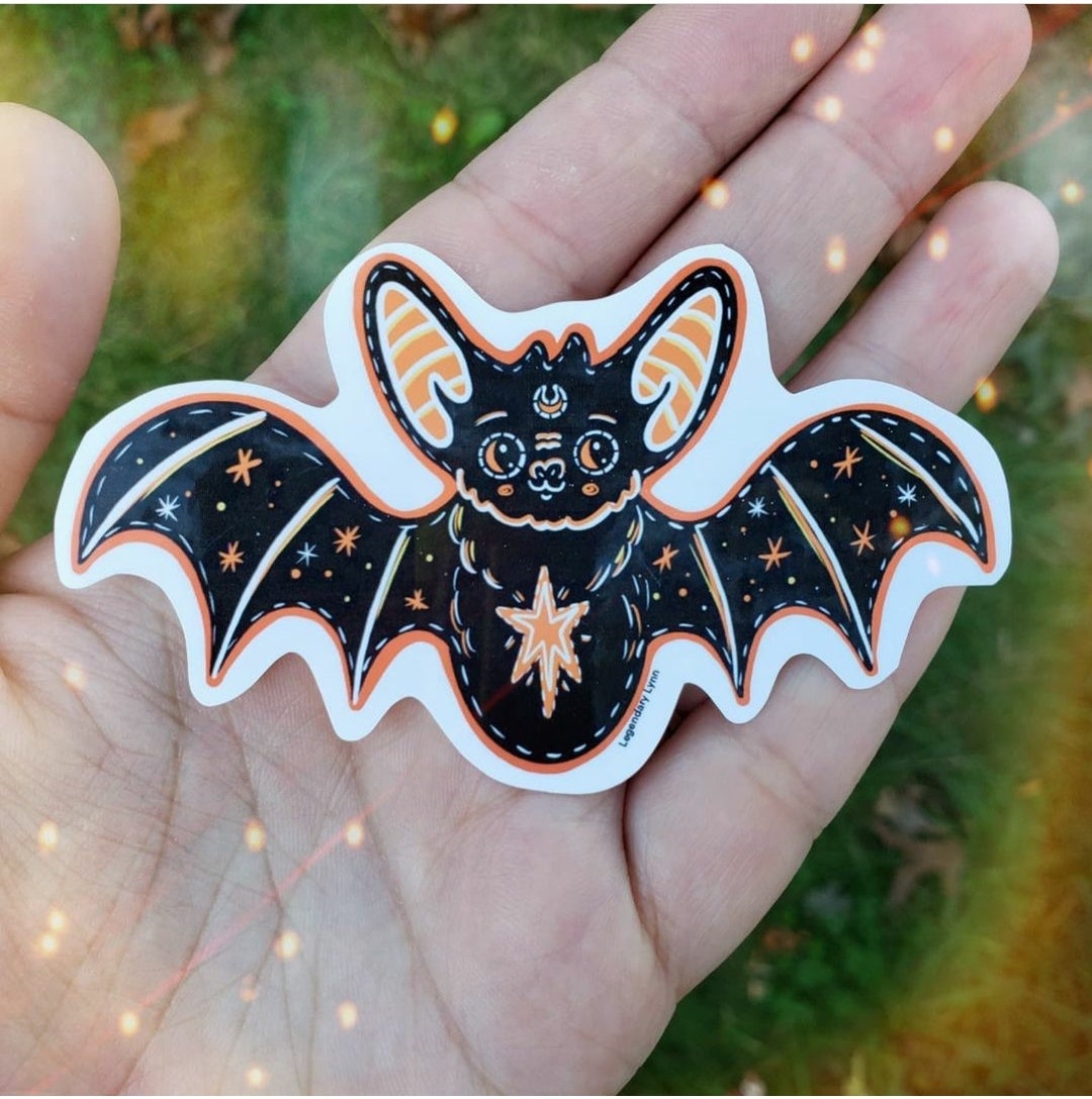 Slugger Bat Sticker Halloween Bat Sticker - Etsy