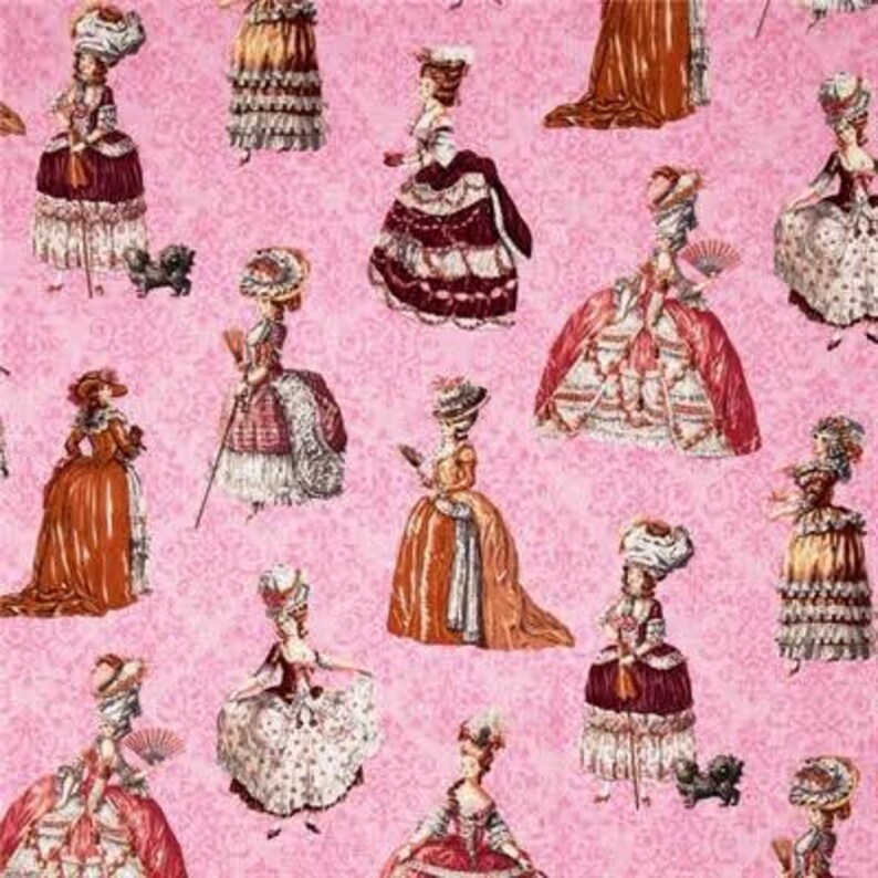 Fabric Robert Kaufman Paris Vintage Ladies Paris Cotton Fabric Etsy