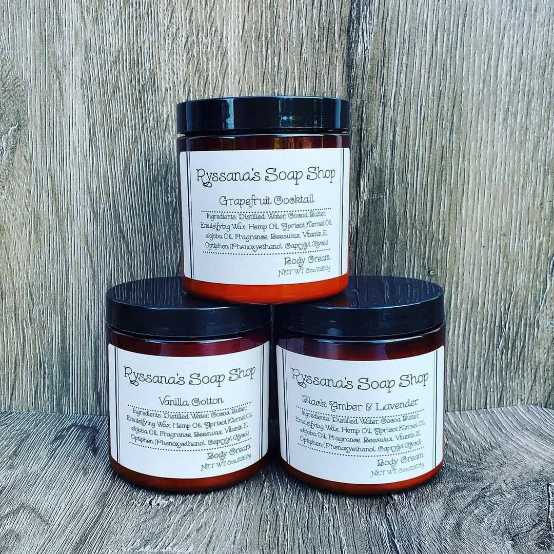 Hemp & Cocoa Butter Body Cream Multiple Options Etsy
