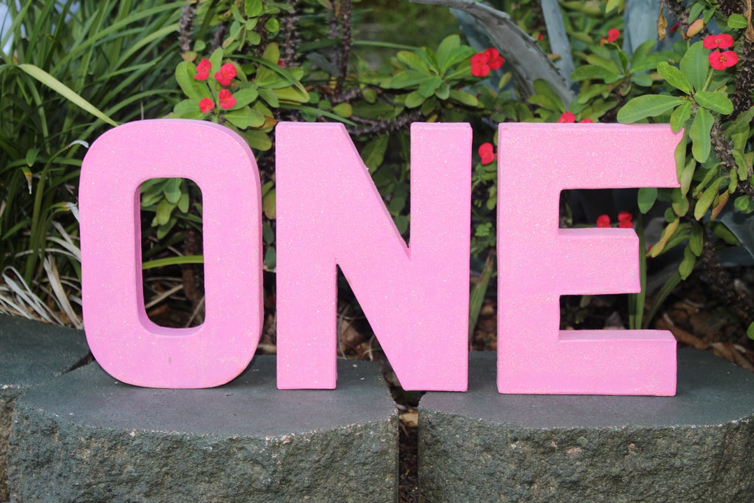 8 Paper Mache Letters Number Photo Prop Etsy