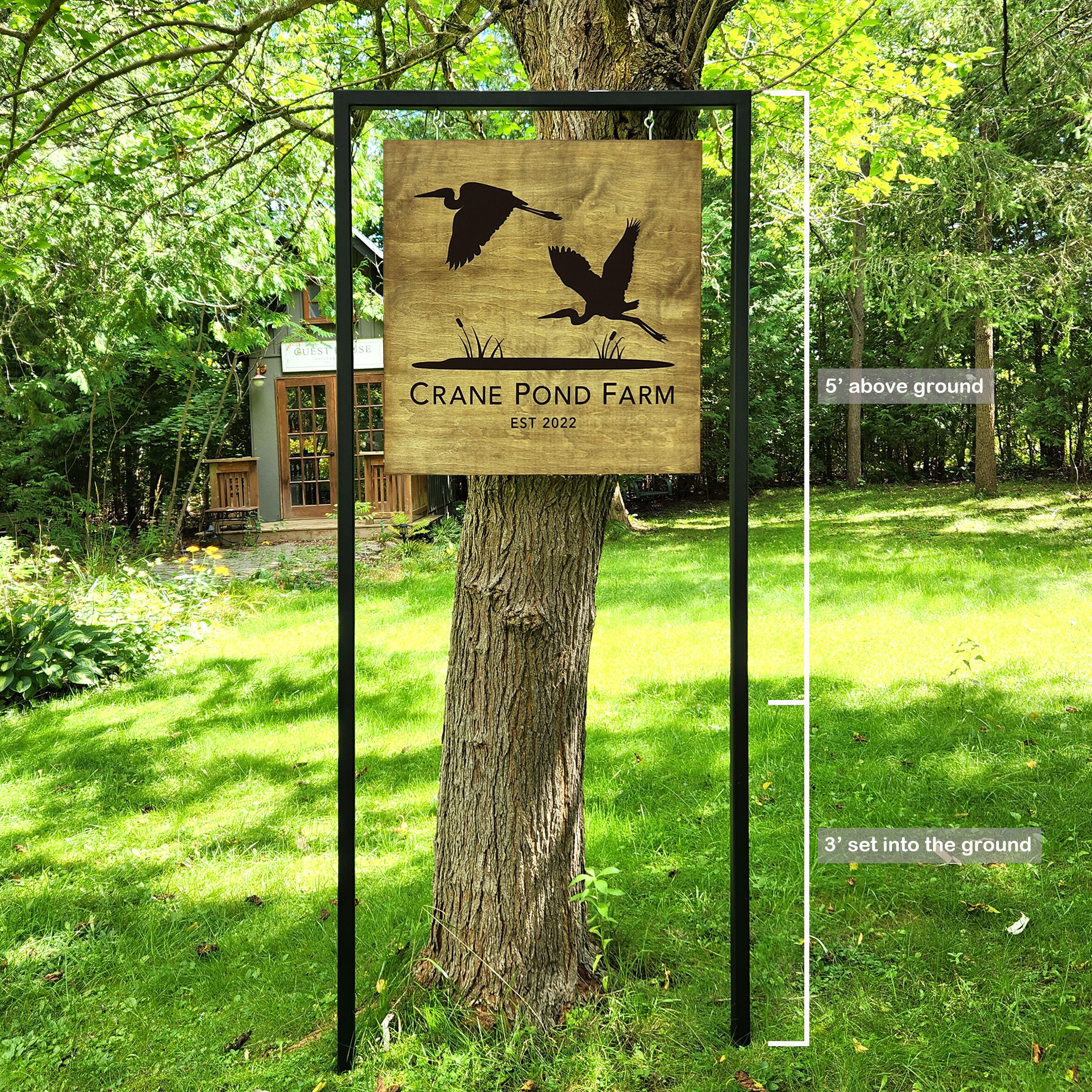 Custom Powder Coated Steel Sign Post, Square Tubing - Etsy