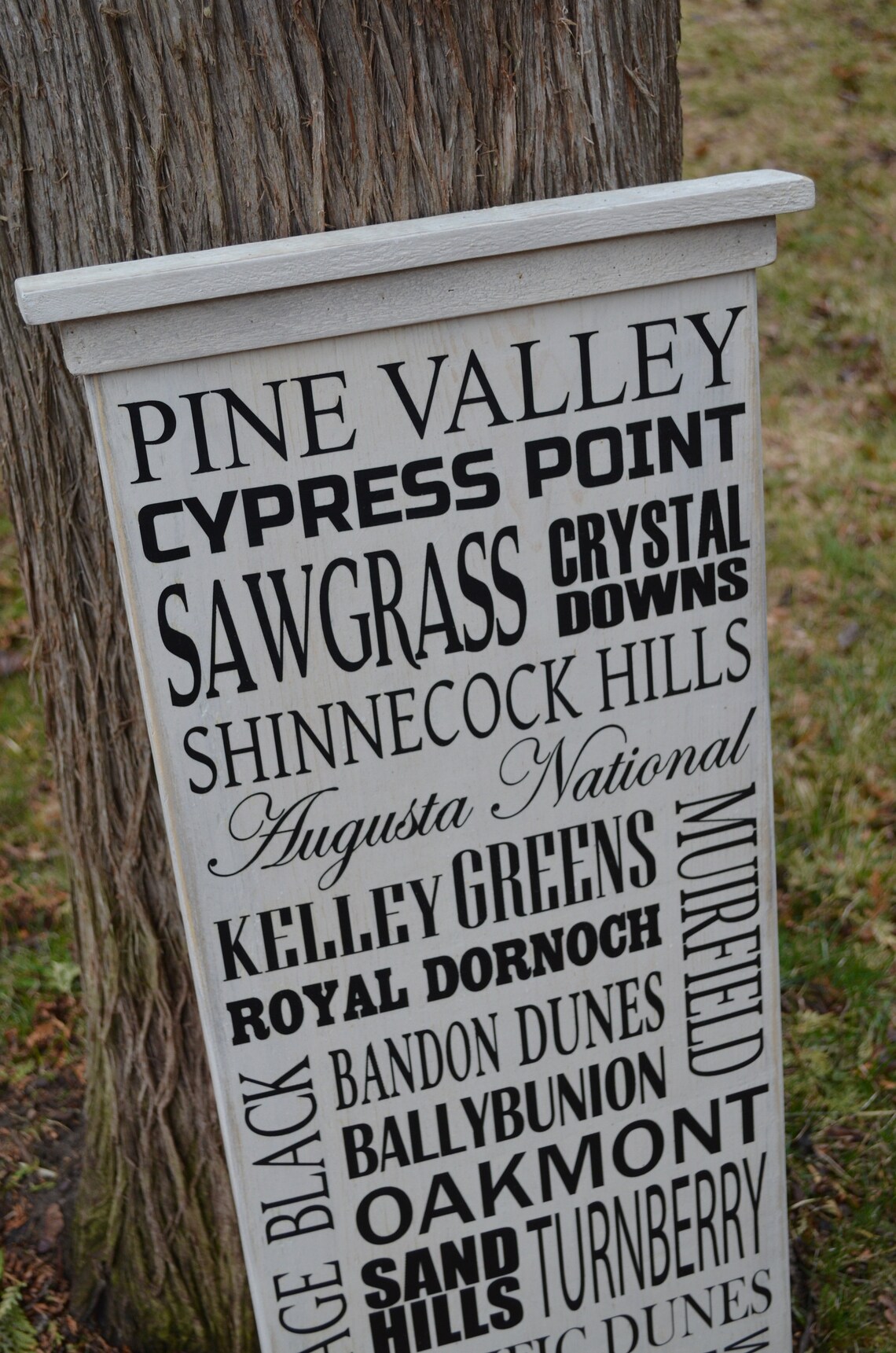 Rustic Golf Signs Top 20 Golf Courses From Around the World Rustic Wooden Sign Golf Sign ...