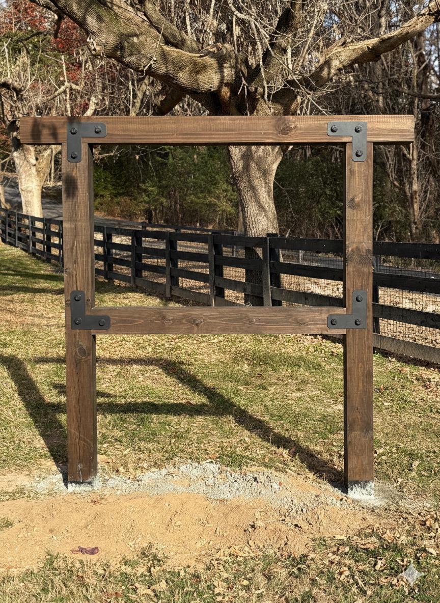 6x6 Rustic Posts Custom 6x6 Timber Sign Post Structure - Etsy