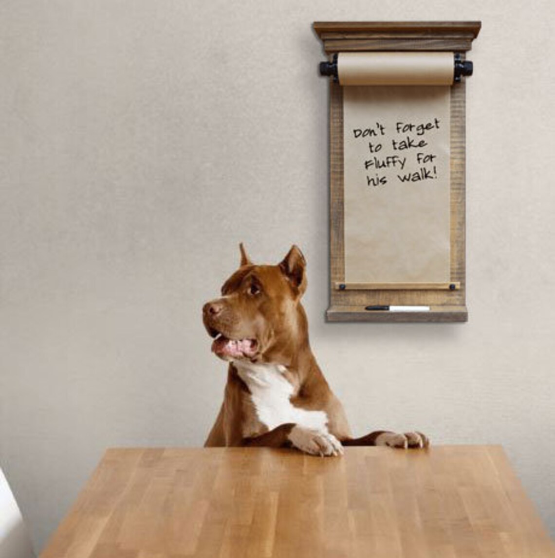 Hanging Note Roll Paper Barnboard Roll Kraft Paper Holder Etsy Canada