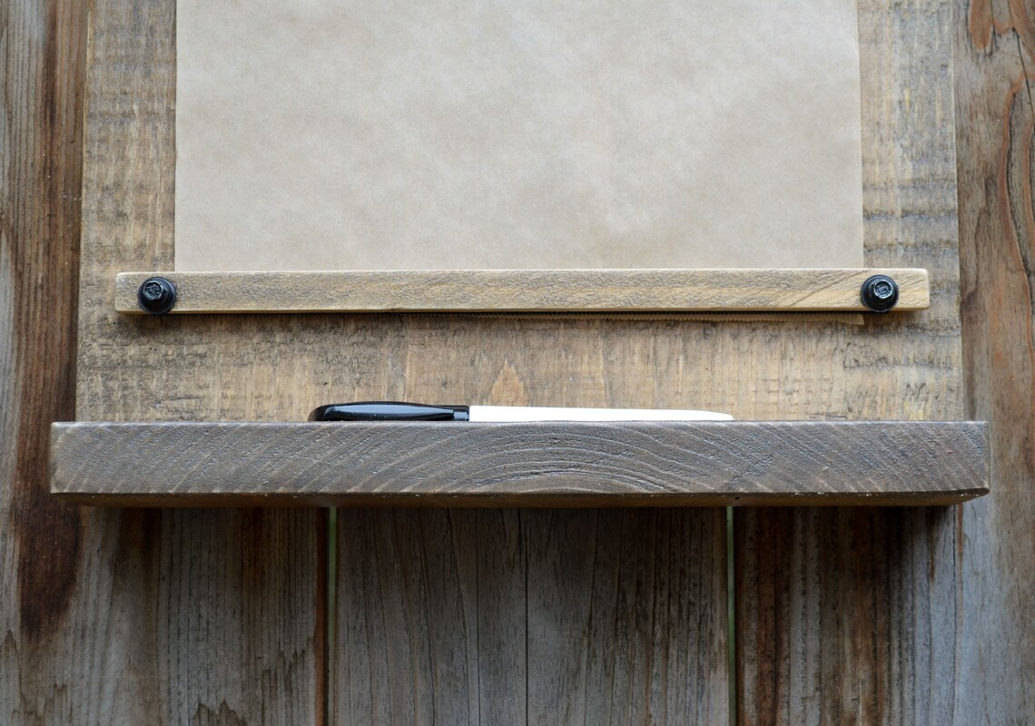 Hanging Note Roll Paper Barnboard Roll Kraft Paper Holder Etsy Canada