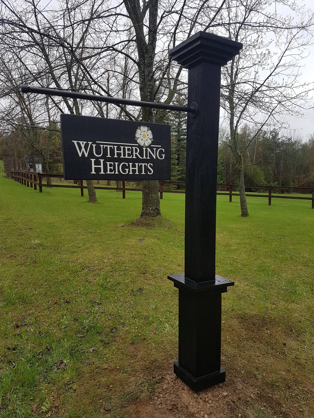 Curb Appeal Estate Sign Driveway Sign Custom Road Sign Address Marker