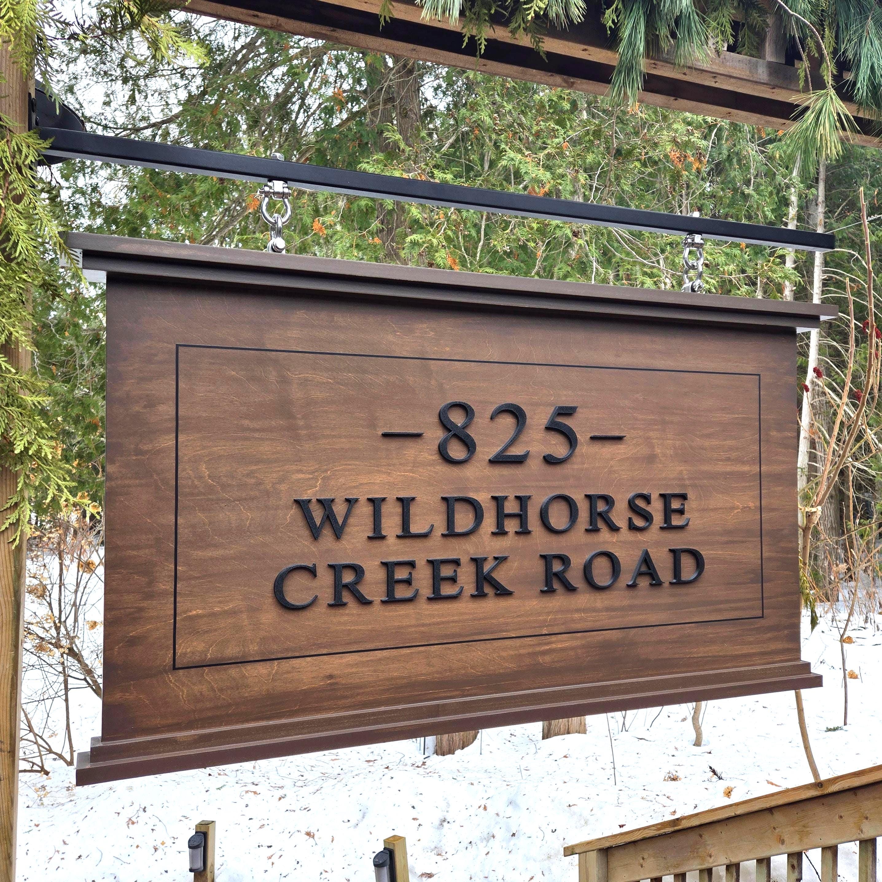 Custom Estate Signage Painted Wood Sign Storefront Business Property ...