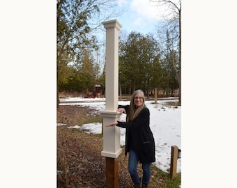 Custom Timber Sign Post Custom Vintage Style Timber Light Post