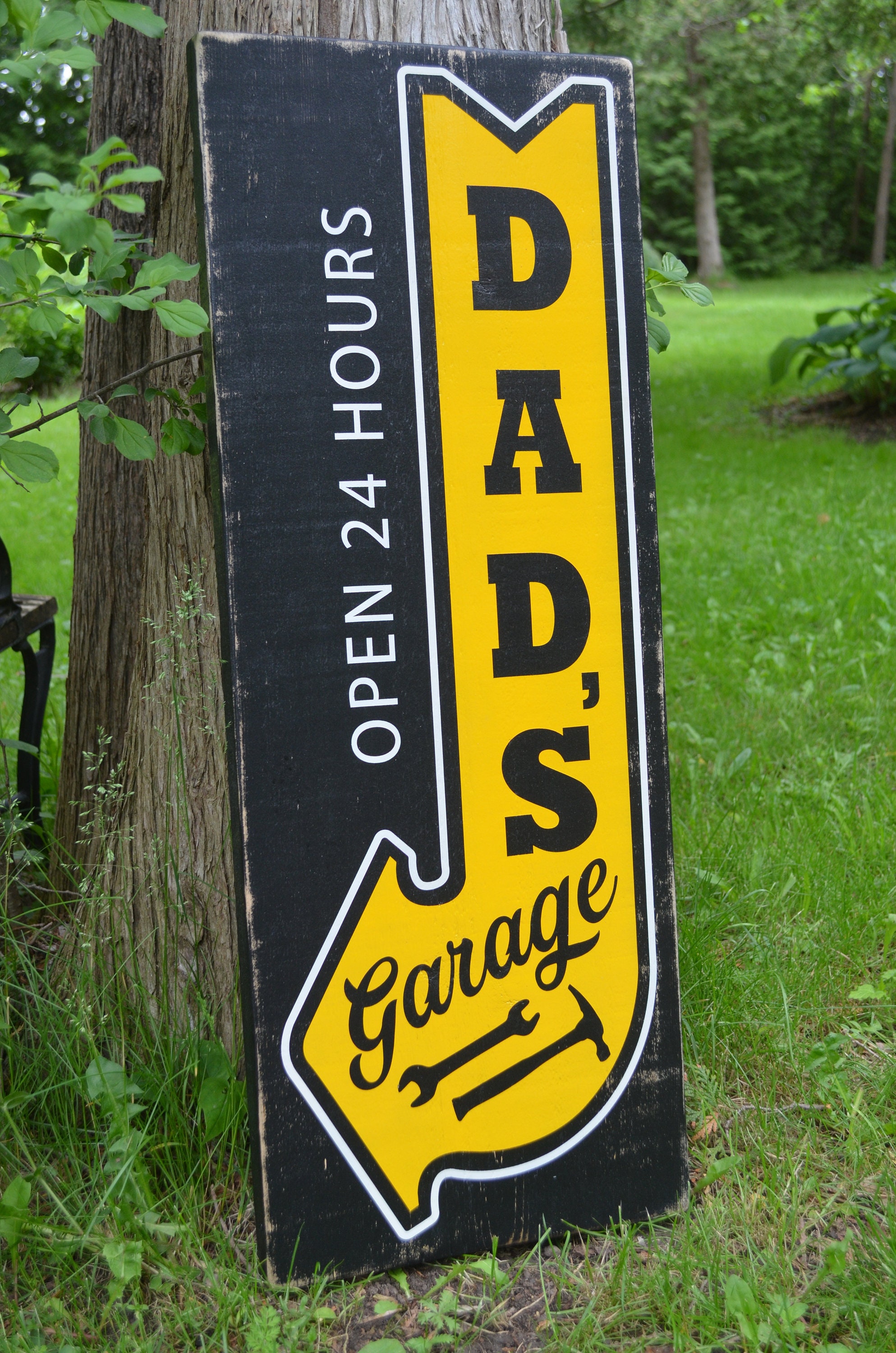 Dad's Garage Repro Rustic sign 
