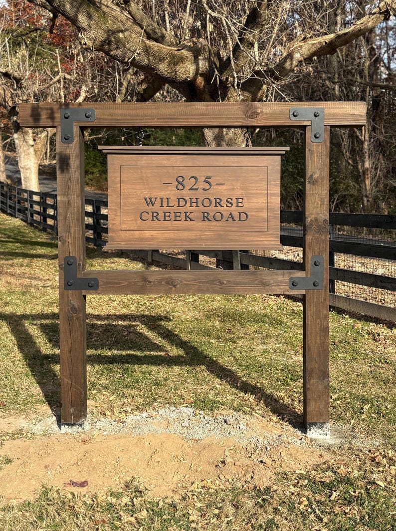 Custom 6x6 Timber Sign Post Structure - Etsy