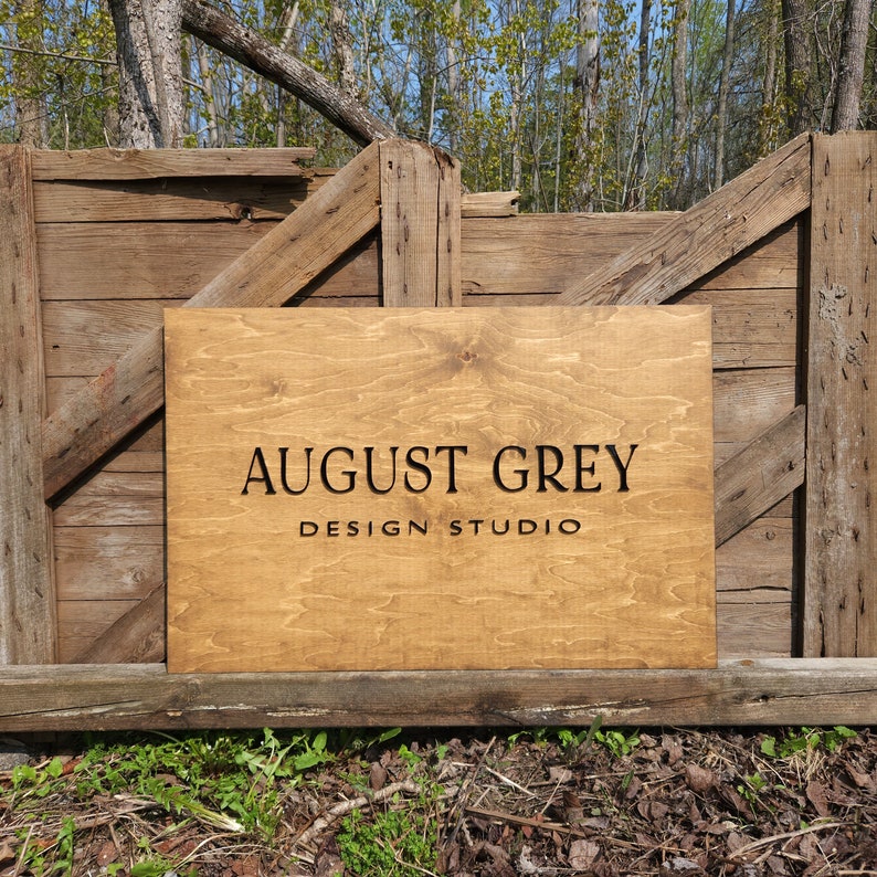 Custom Blade Sign 2-sided Estate Sign / Business Sign / Farm Sign ...
