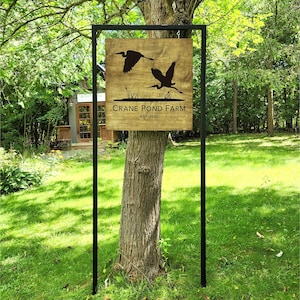 Custom Powder Coated Steel Sign Post Square Steel Tubing Sign Post Hanging Sign Post