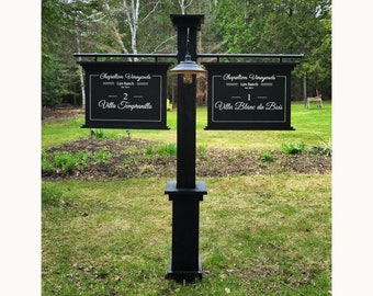 Custom Timber Sign Post Custom Vintage Style Timber Light Post