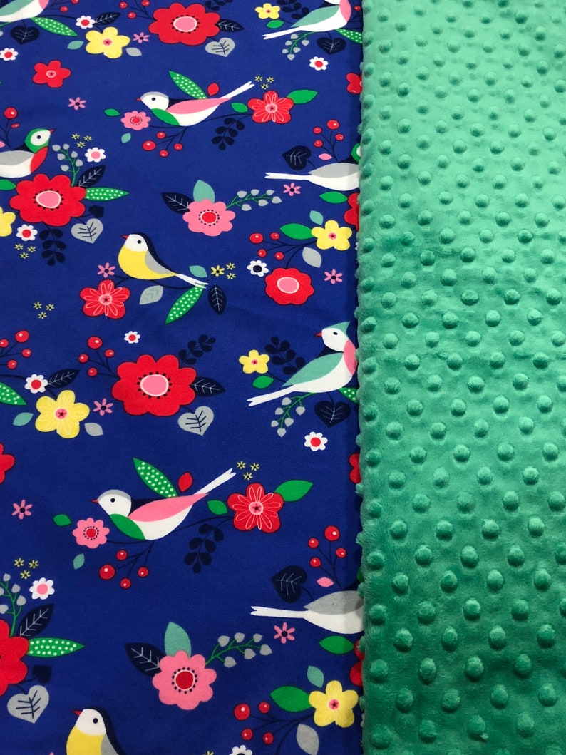Flower Baby Blanket Baby Girl Blanket Flower Blanket Minky Etsy