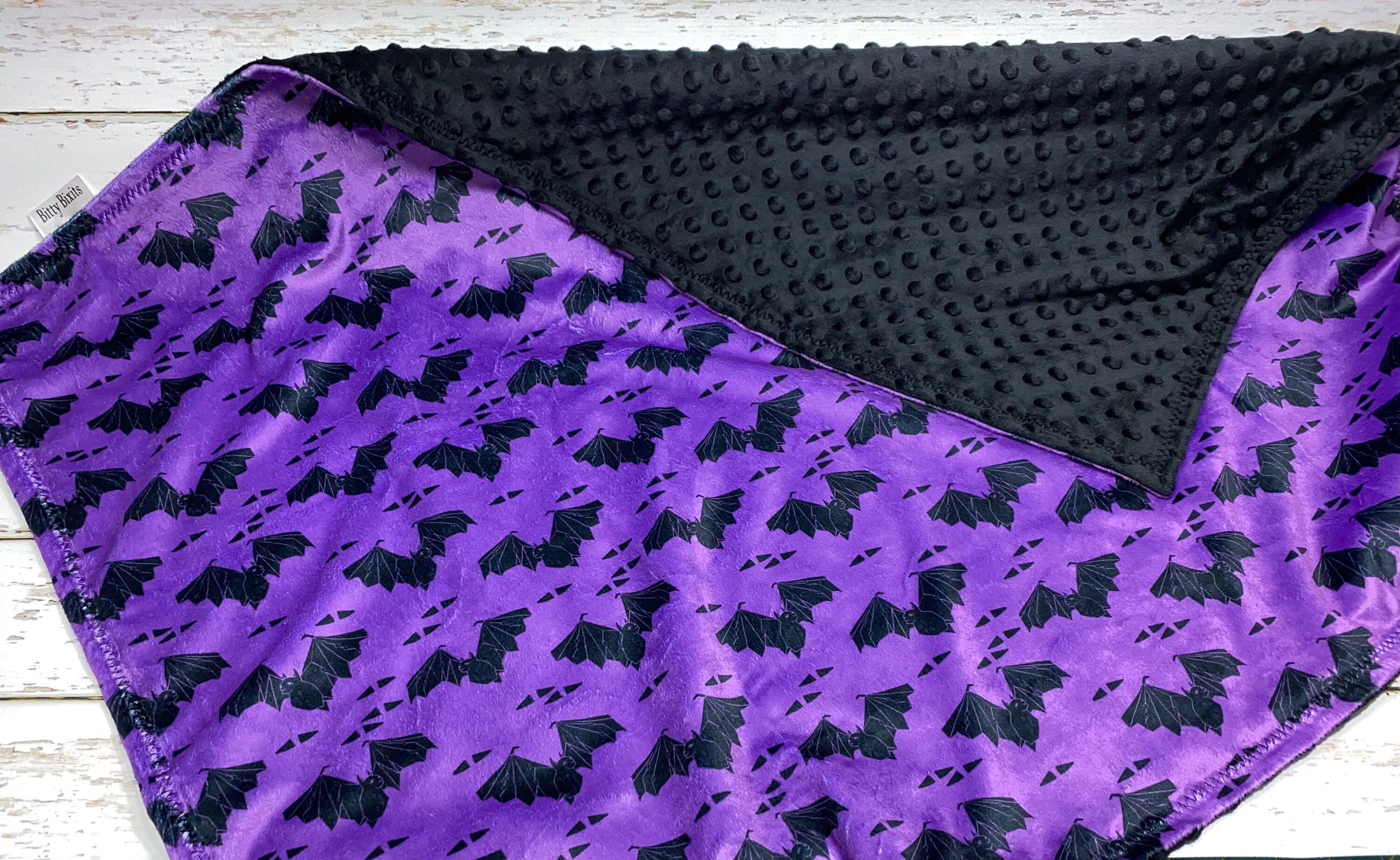 Halloween Baby Blanket Halloween Blanket Bat Halloween Etsy