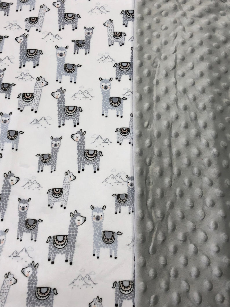 Llama Baby Blanket Llama Blanket Farm Baby Blanket Llama Etsy