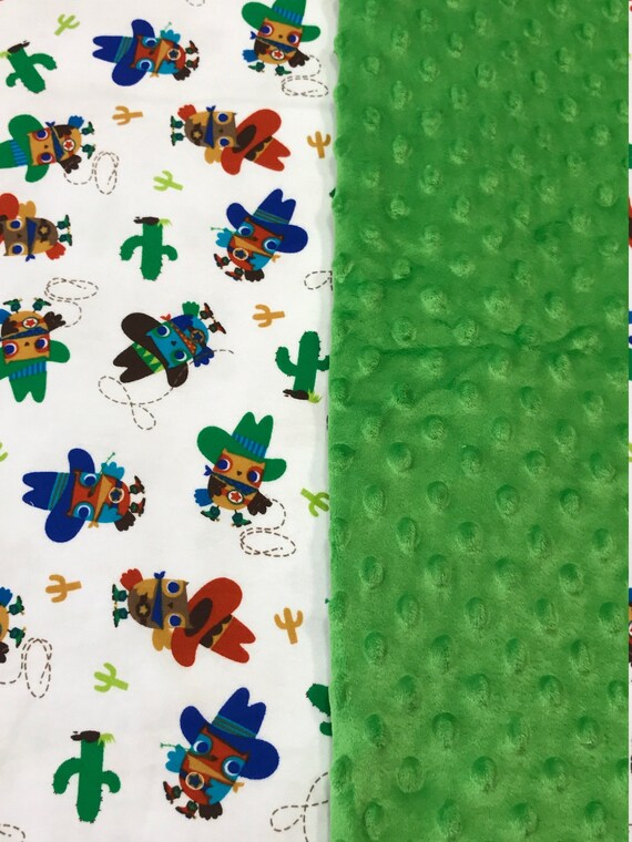 cowboy baby blanket