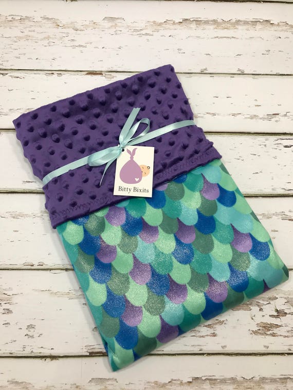 mermaid crib blanket