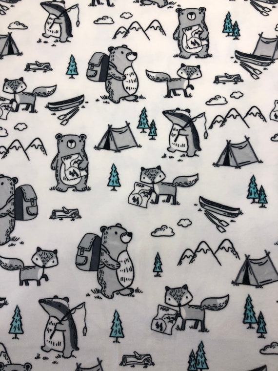 woodland baby boy blanket