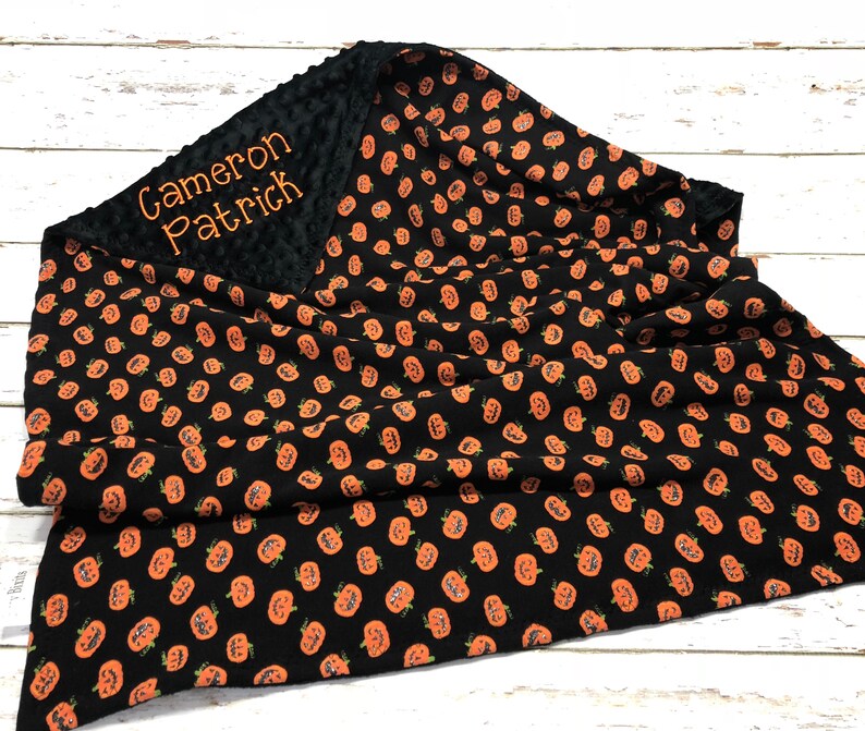 halloween baby blanket