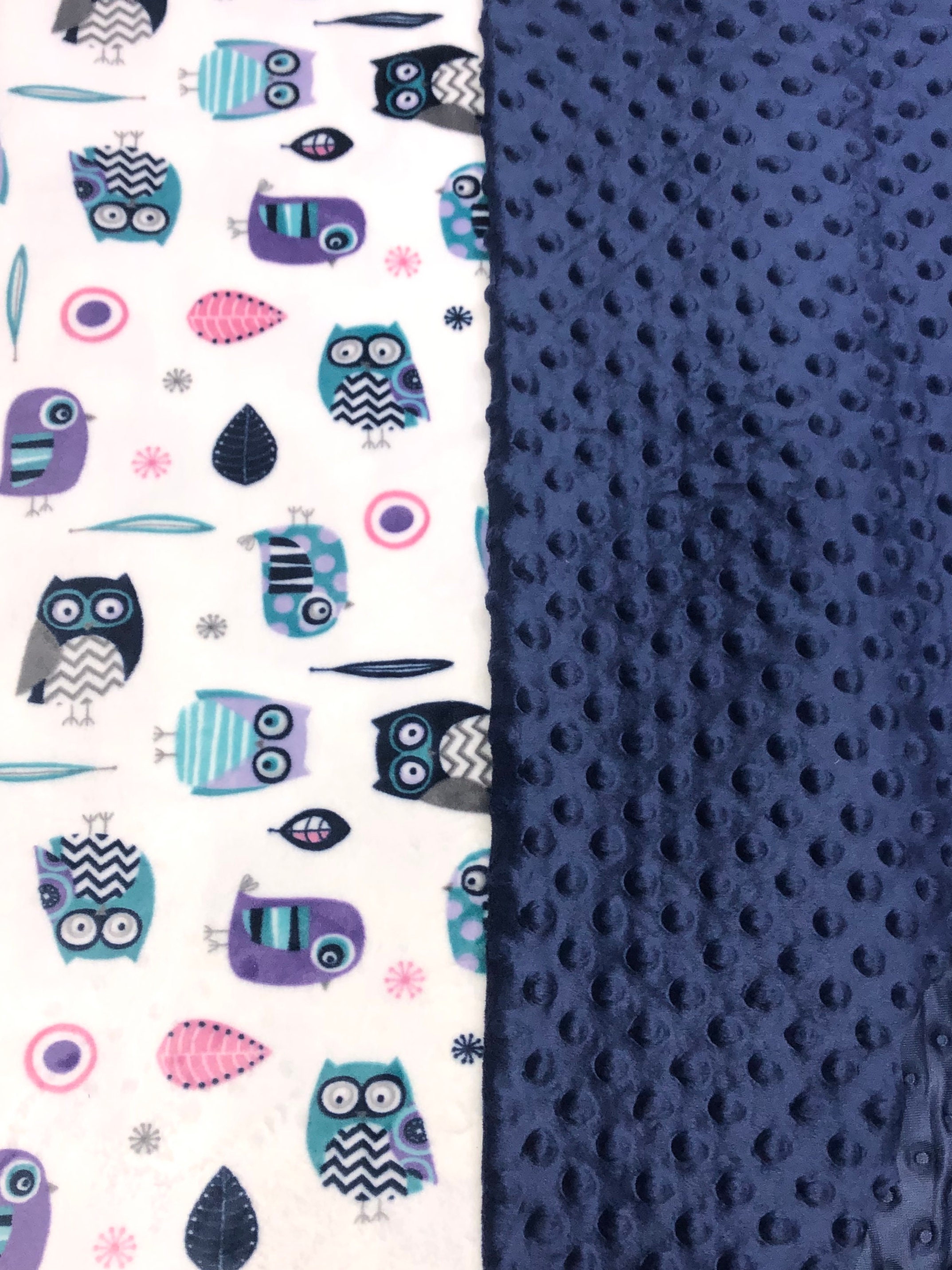 Owl Baby Blanket Owl Blanket Baby Girl Blanket Baby Girl Etsy