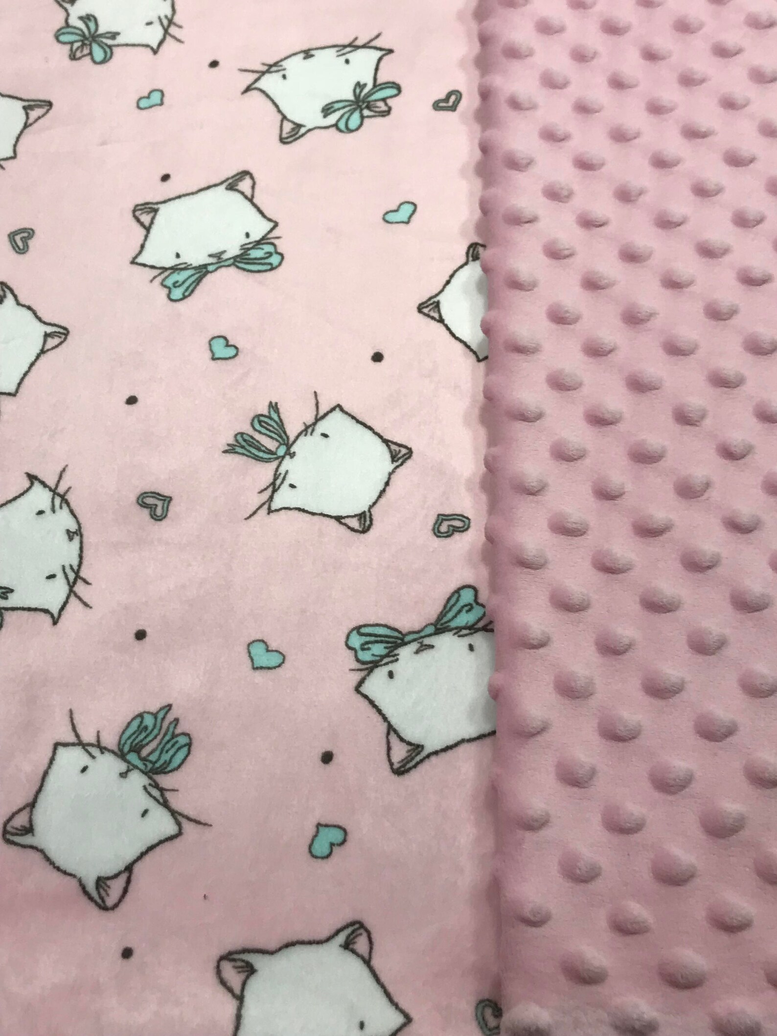 Cat Baby Blanket Baby Girl Blanket Baby Girl Shower Gift Etsy