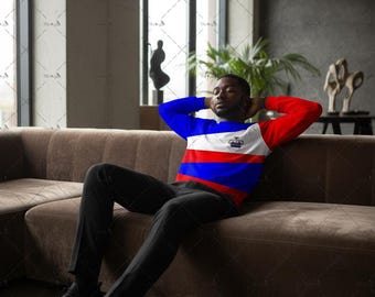 Haiti Sweatshirt, Haitian Pride Crewneck, Minimalist Ayiti Pullover, Unisex Kreyol Apparel, Gift for Haitian Flag Day
