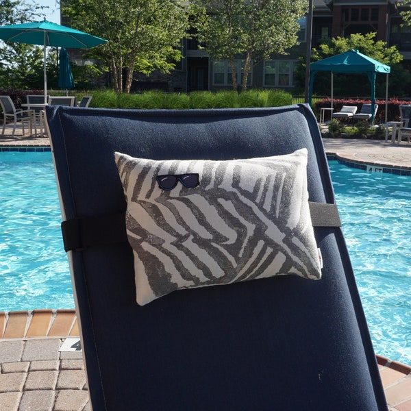 Outdoor Lounge Chair Pillow - Tiger Time