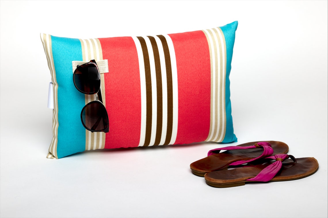 Patio Lounge Chair Pillow with adjustable elastic strap Etsy