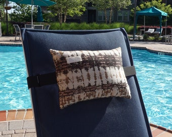 Outdoor Kissen für Lounge Chair, mit verstellbarem Gummiband - Teak