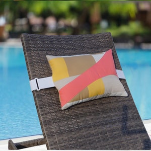 Outdoor Lounge Headrest - Pink Bikini