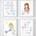 Mermaids Girls Bathroom Printable Art Set Download Mermaids - Etsy